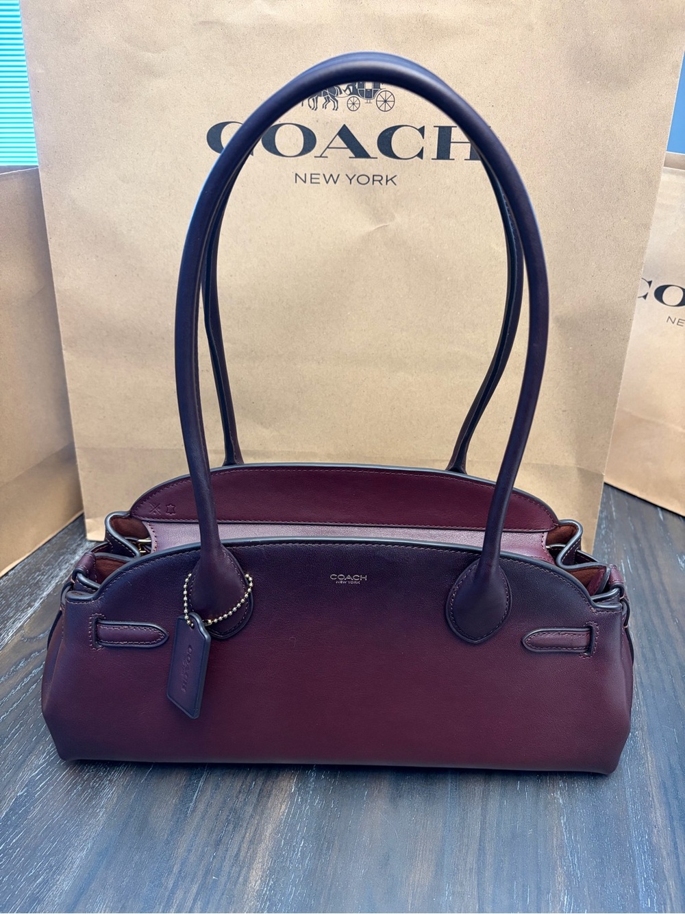 Coach Empire 34 Merlot - Picture 2 of 10